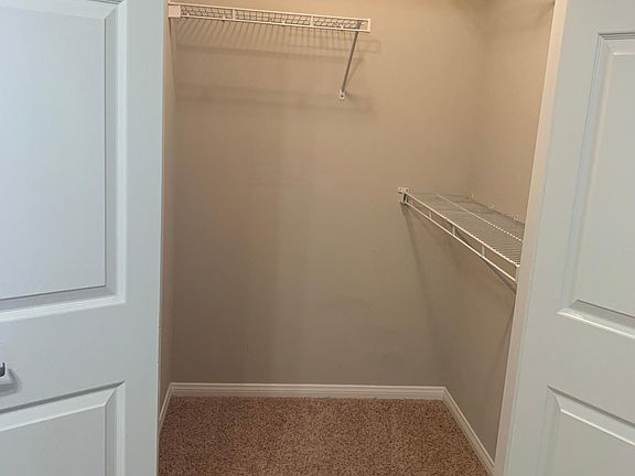 Walking closet only in the larger bedroom