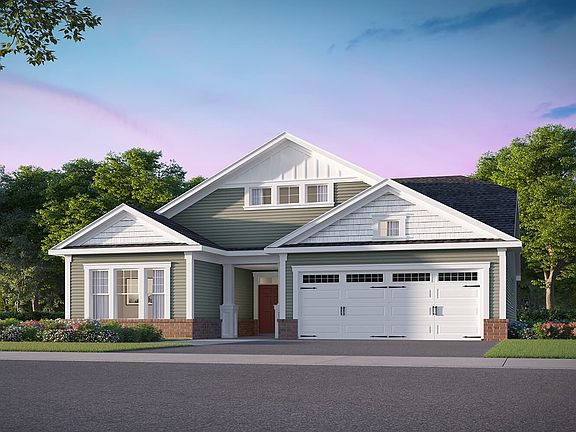 Elevation 3 of the Monet III a home design at Lakeside at Trappe by Brookfield Residential