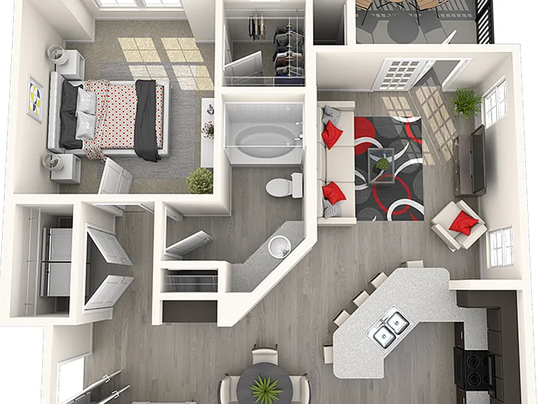 1 Bedroom | 1 Bath | 840 SF 1 Bedroom | 1 Bath | 840 SF