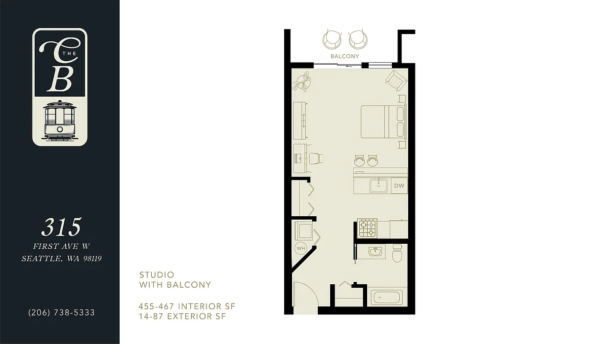 Floor plan Studio