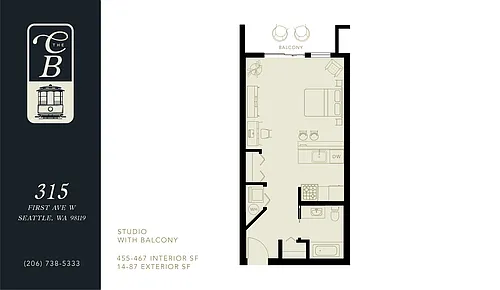 Floor plan Studio