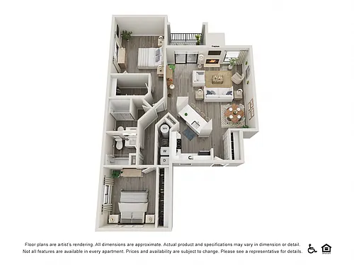 Floor plan 2X2 Cactus Flower