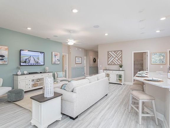 Imagine enjoying time with family and friends in this spacious, open living area - Shelby home plan