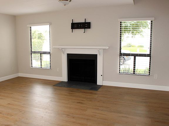 Fireplace with TV mount