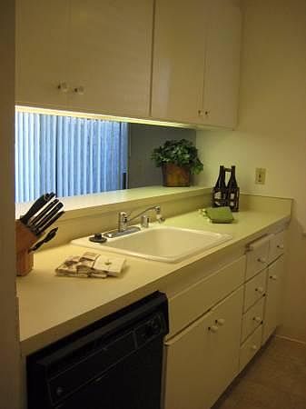 Pass-through kitchen counter
