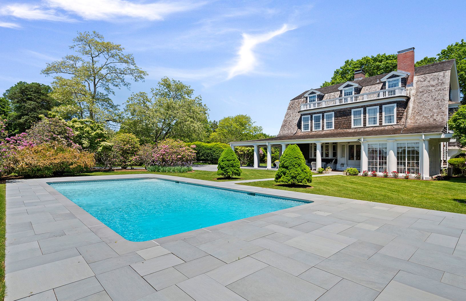  Pool view of house