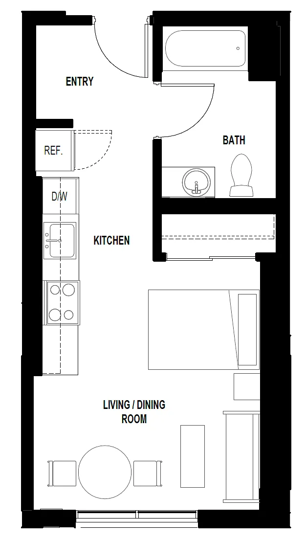 Floor plan Studio