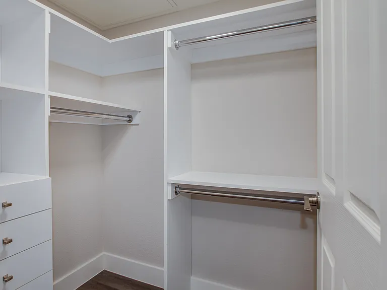 Spacious walk-in closet