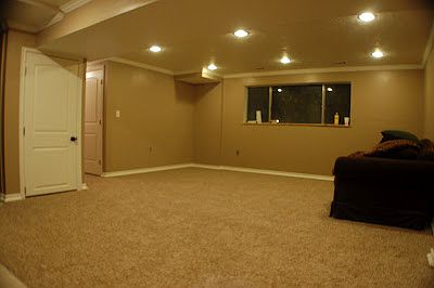 Refinished basement