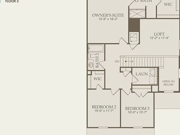 Springfield Floor Plan, Quick Move-In Home, Floor 2