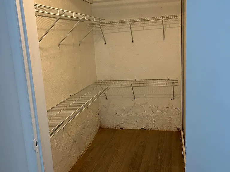 Large walk in closet