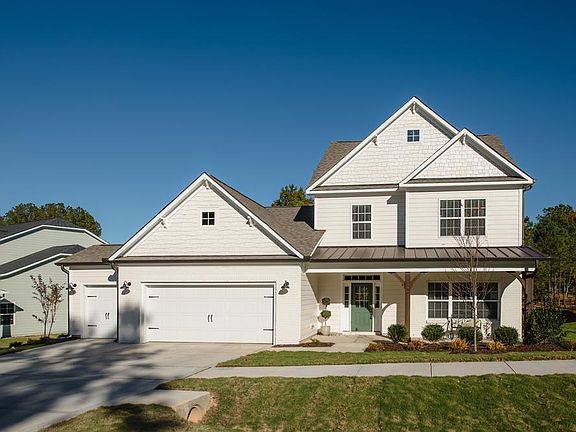 Elevation B with golf cart garage