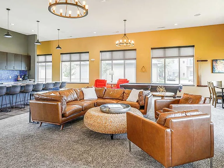 Our clubhouse has many social spaces for our residents to relax and hangout.