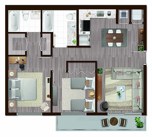 Floor plan B