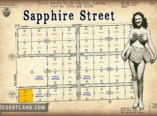 Sapphire St, Joshua tree, CA 92252