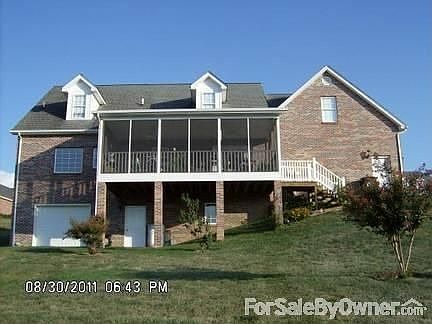 Rear view with screened porch