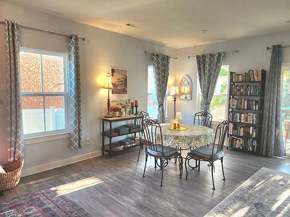 Light , bright and open to both living room and kitchen.