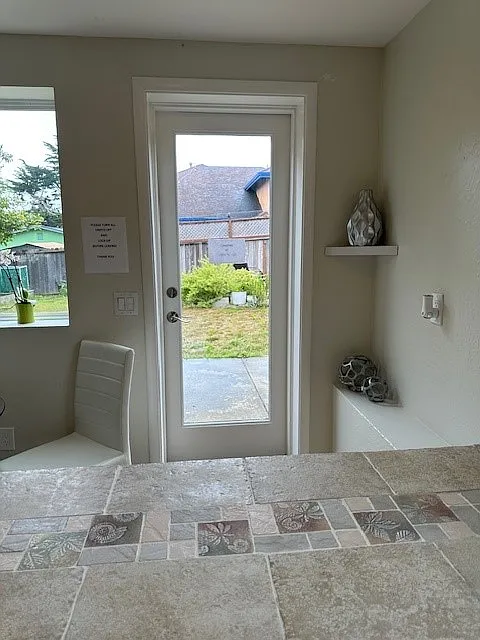 Entrance to the unit.