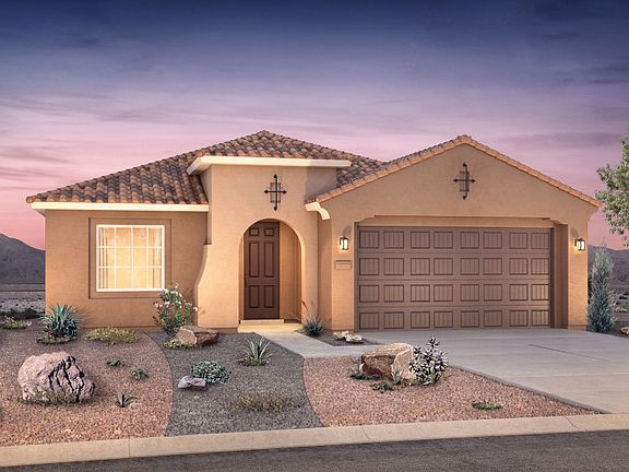 Single-story Manzanita floorplan shown in Elevation A with a two-car garage.