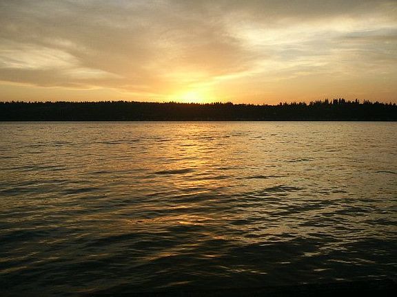 View at dusk