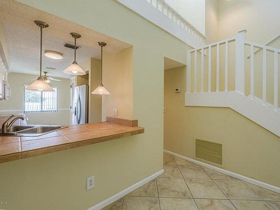 Kitchen and staircase