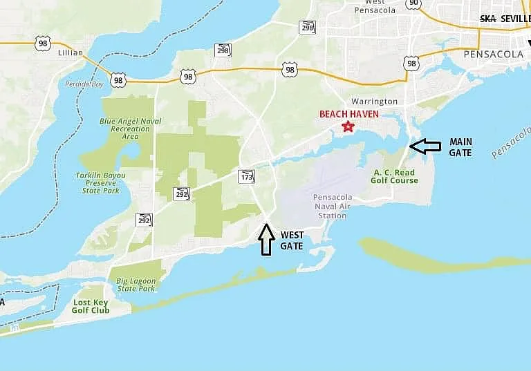Close proximity to NAS Pensacola.