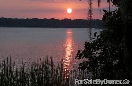 Sunset from dock-Ocala National Forest
						:
						State/National forests are all you can see from the dock. It will stay natural.