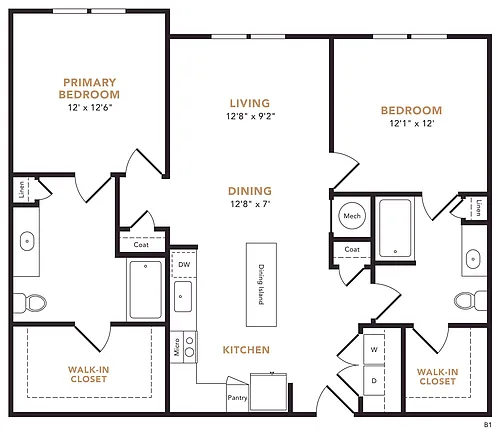 Floor plan B1
