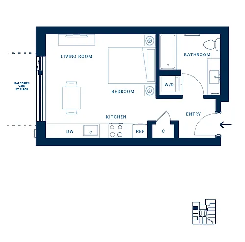 Floor plan Studio C