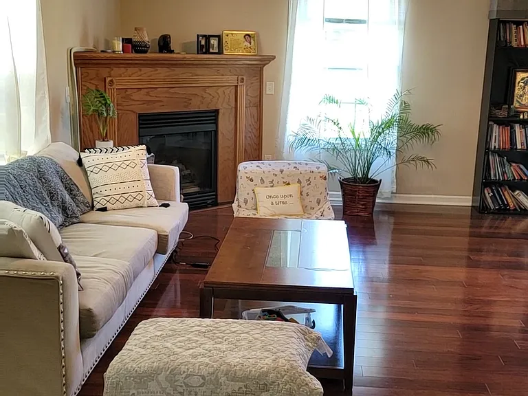 Living Room with Gas log fireplace