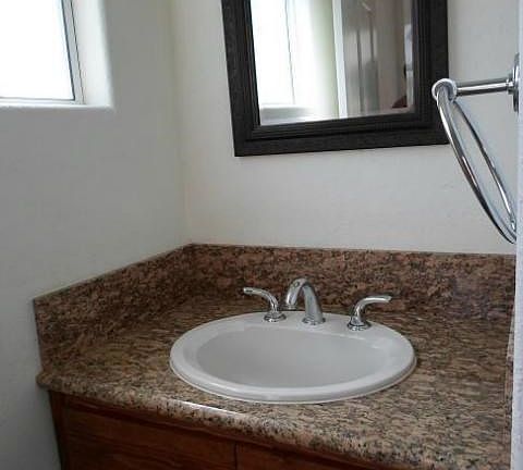 Sink in guest bathroom