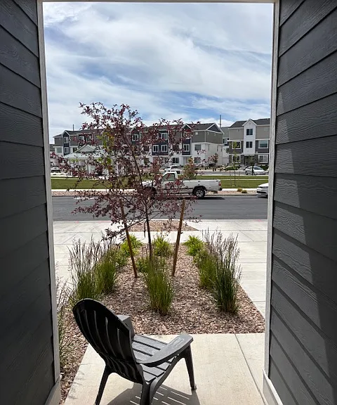 Actual front yard view.