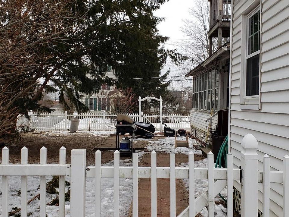fenced yard