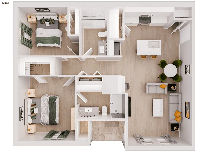 Floor plan B1