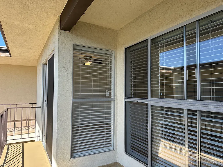 From Balcony into Unit
