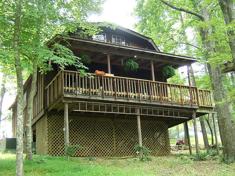 Deck towards lake