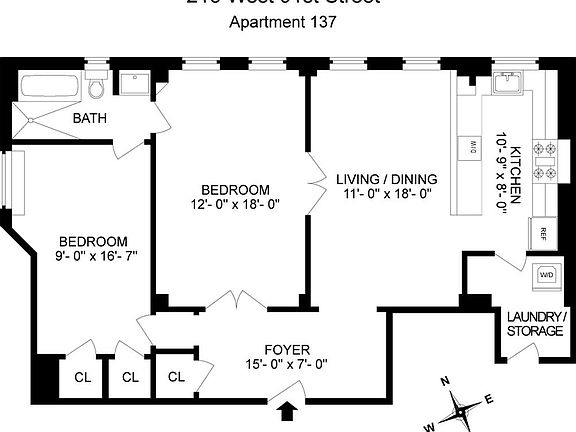 2nd image of 215 W 91st Street 137 #137