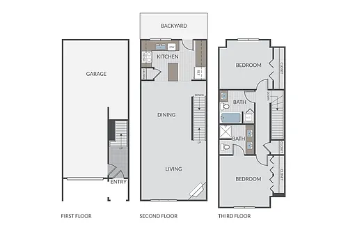 Floor plan Aster Townhome