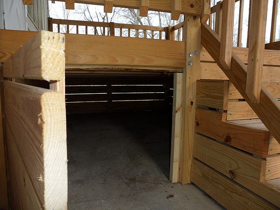 storage space under deck