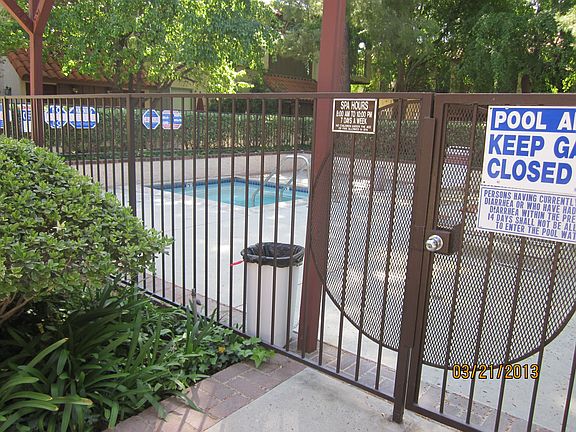 to the right of patio