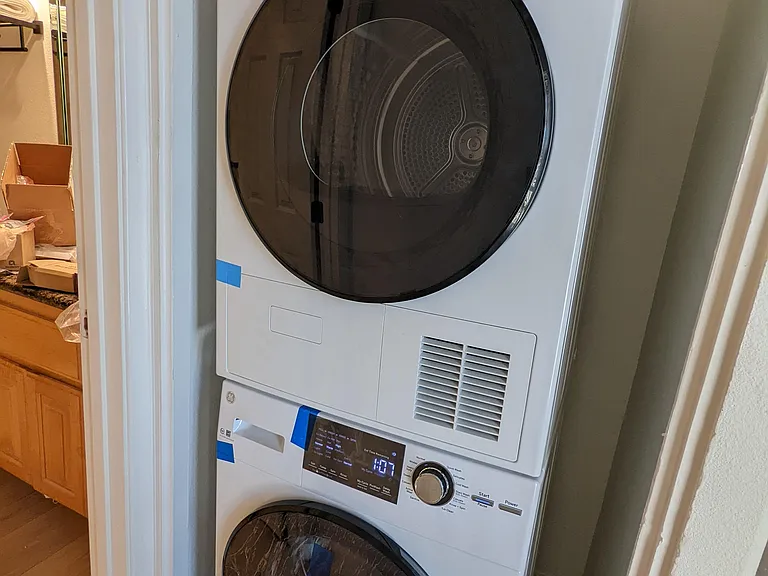 In-unit laundry, no need to share with neighbors