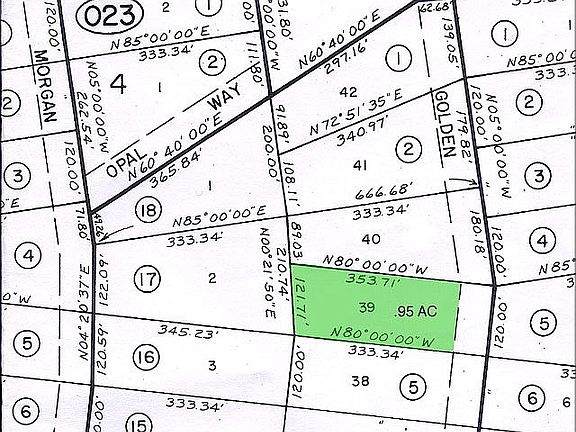 property is near road's end