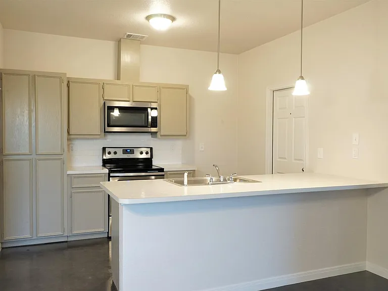 Open Modern Kitchen, Fridge is included.