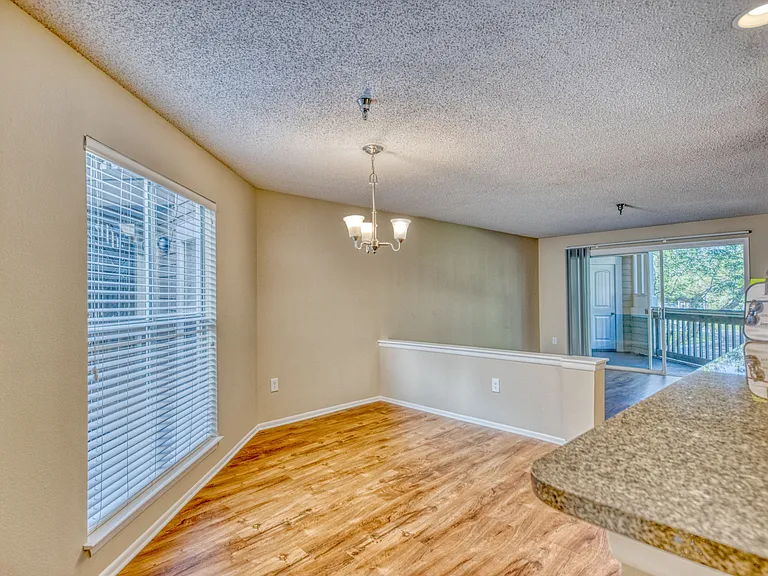Knee walls in select apartments