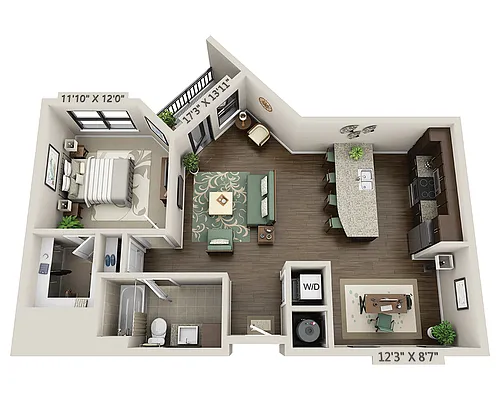 Floor plan Climb (A1FD)