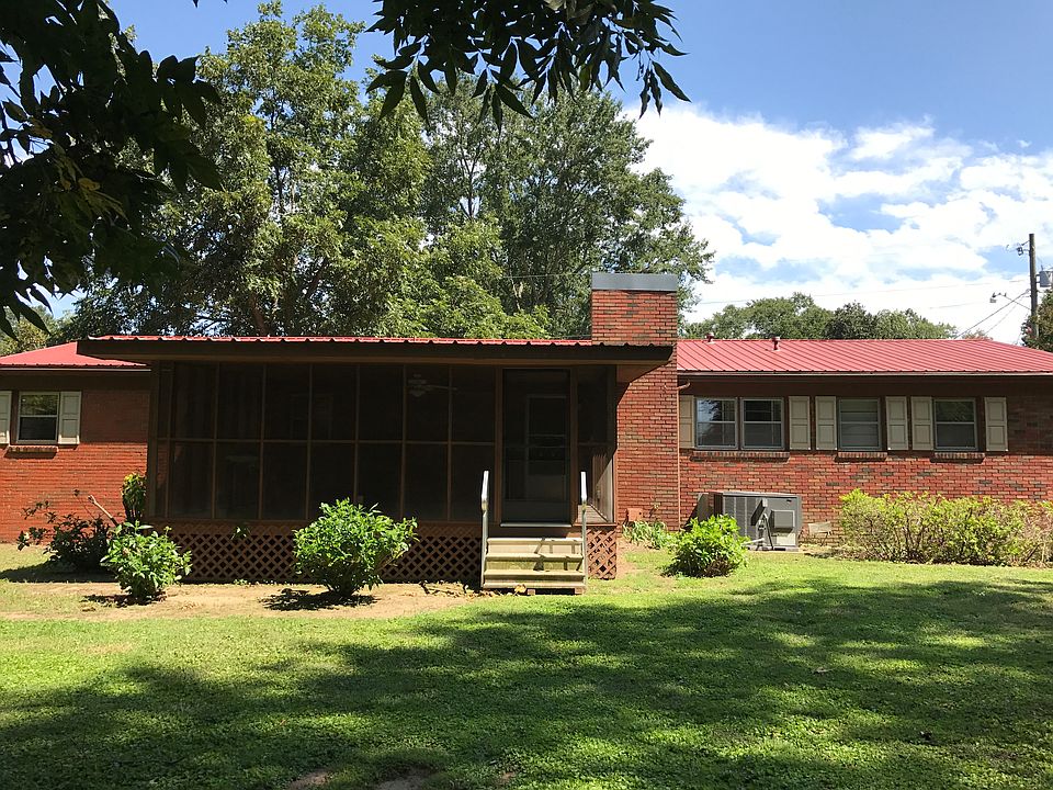 Backyard view of porch