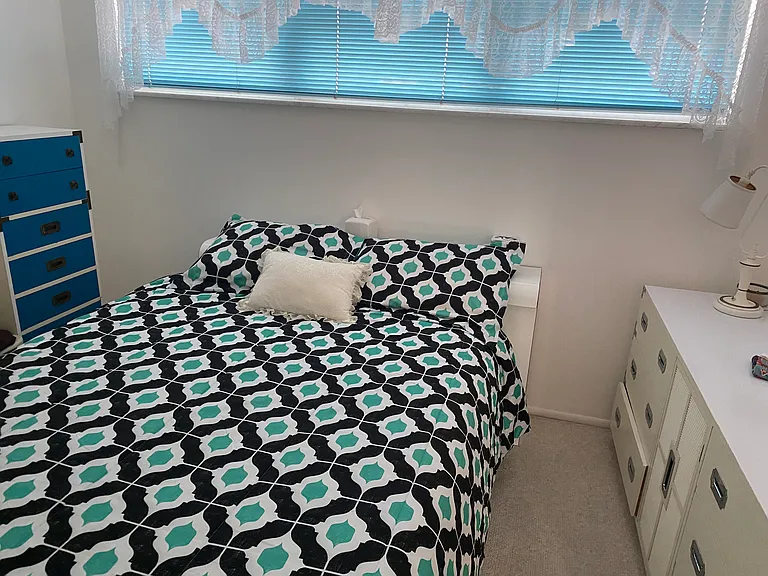 Guest Bed and art deco dressers