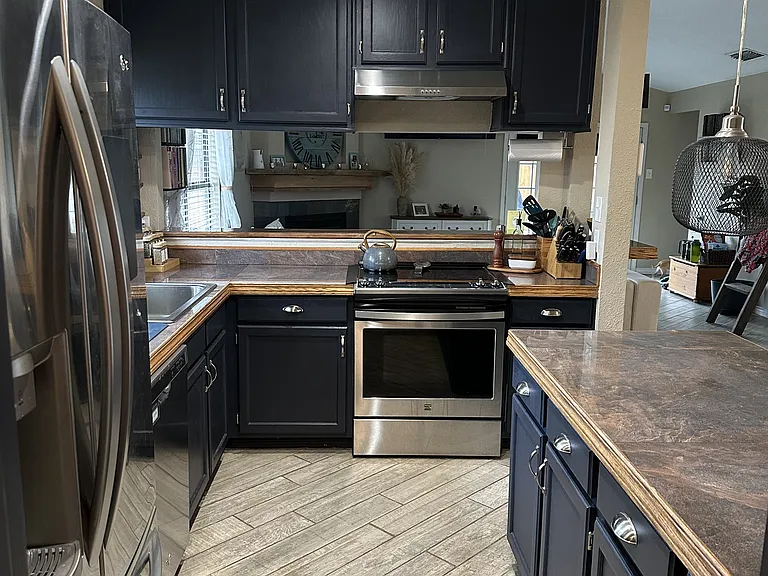View of Kitchen from Pantry/ Laundry Room