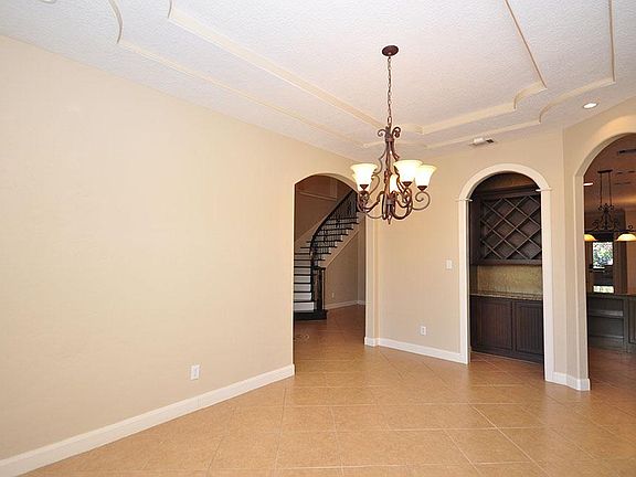 Fantastic formal dining room with wine nook.