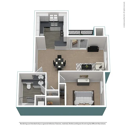 Floor plan Residence 1 Upgraded